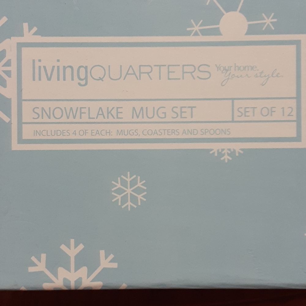 Snowflake mug set - Picture 2 of 5